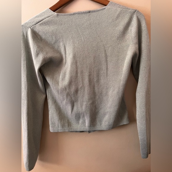 Beautiful sparkle metallic button sweater top 
Size small - Picture 4 of 6
